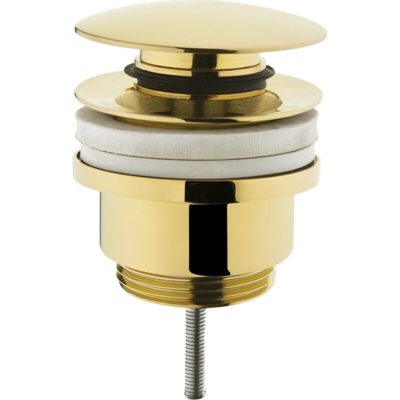 A4514923 VİTRA LAVABO YUVARLAK SÜZGECİ AÇ KAPA BASMALI ALTIN