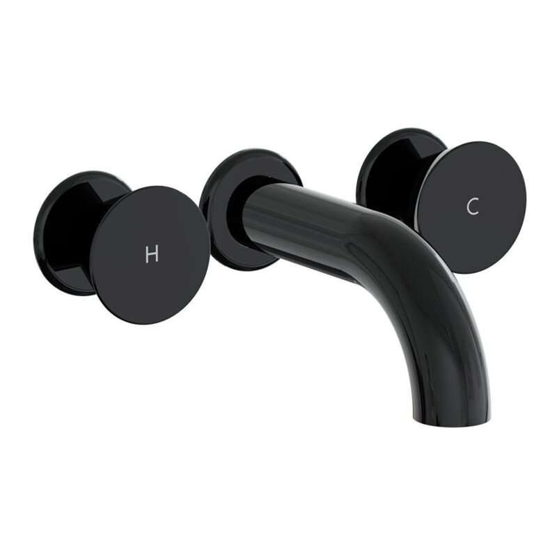 VİTRA A4269039 LIQUID ANKASTRE LAVABO BATARYASI KISA PARLAK SIYAH