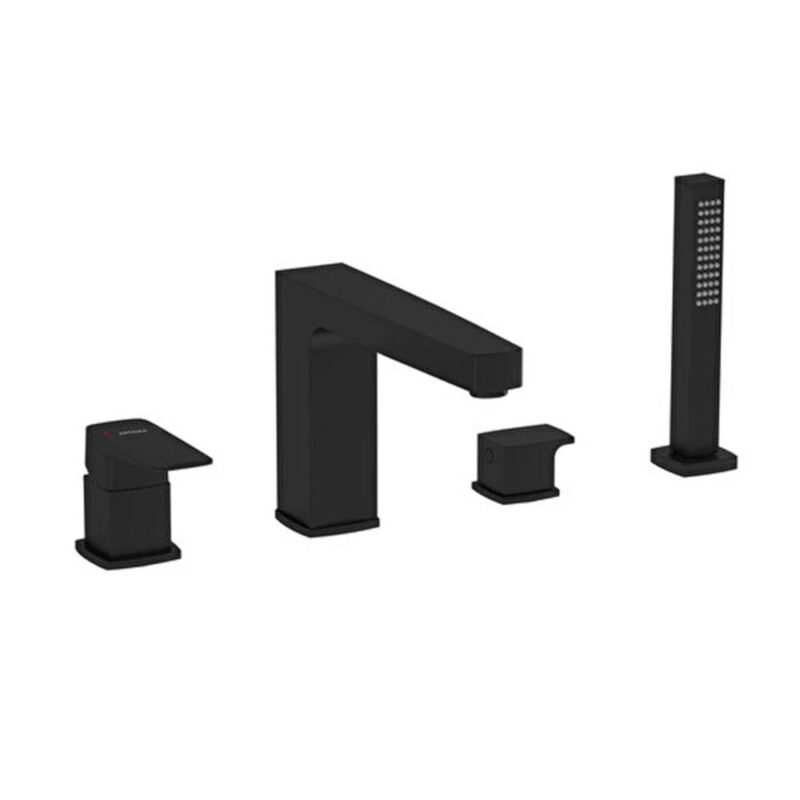 VİTRA A4275736 ROOT SQUARE KÜVET BATARYASI 4DELİK.MAT SIYAH