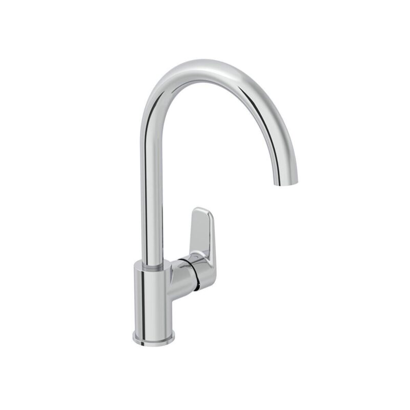 VİTRA A43419 Flow Soft C Tipi Eviye Bataryası,Krom
